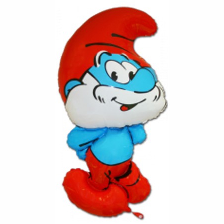 Palloncino in Foil 42" Super Shape Grande Puffo "Smurfs" Personaggi Grabo