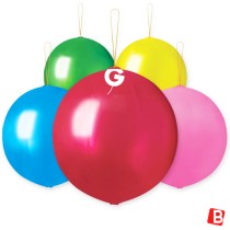 Palloncino in Lattice 18" Punch Ball stampa Fantasia 5pz Gemar Blister "Happy Time"