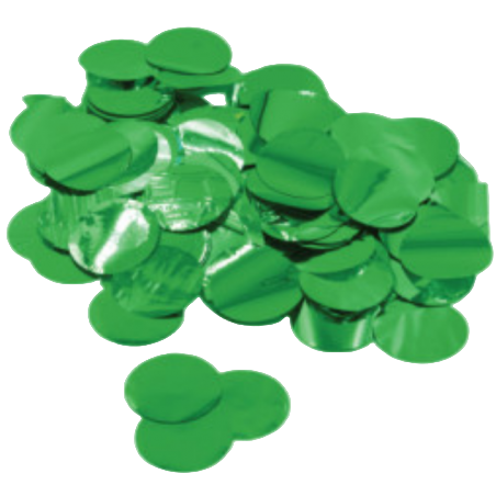 Confetti in Foil Tondi Verde Metallizzato 15gr Confetti Tondi