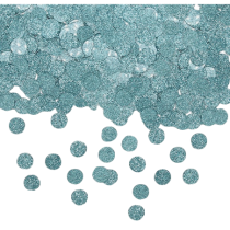 Confetti in Plastica Tondi Glitter Celeste 20gr Confetti Tondi