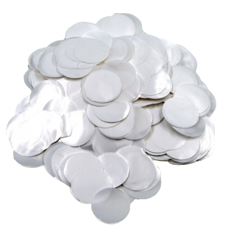 Confetti in Foil Tondi Bianco Perla Metallizzato 15gr Confetti Tondi