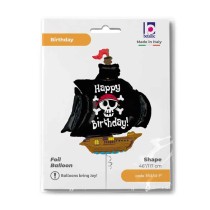 Palloncino in Foil 46" Super Shape Nave Pirati "Pirate Ship" Pesci e Mare Grabo