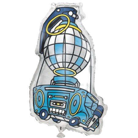 Palloncino in Foil 27" Super Shape Autobus "Fortnite" Fortnite "Battle Royal"