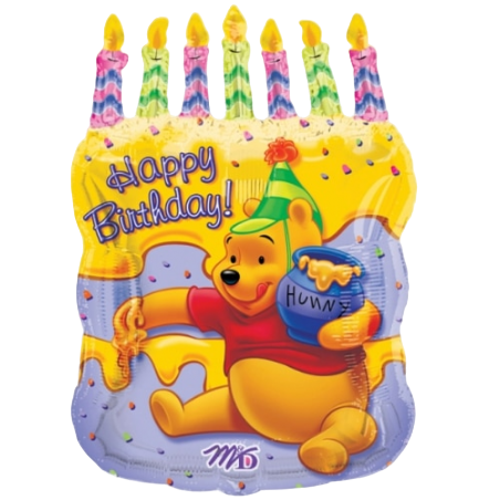 Palloncino in Foil 23" Super Shape Torta Winnie the Pooh Winnie the Pooh