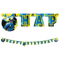 Festone Happy Birthday con Batman "Rogue Rage" 2mt Festoni e Addobbi Personaggi