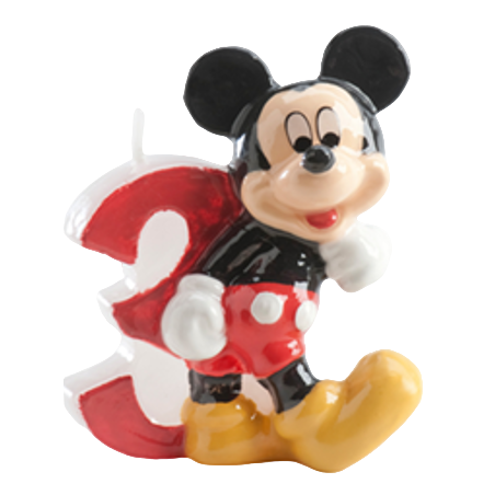 Candelina 3D Mickey Mouse Disney N°3 Candeline Personaggi