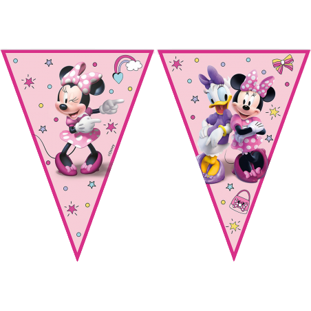 Festone Bandierina in Carta con Topolina "Minnie Junior" 2,3mt Minnie