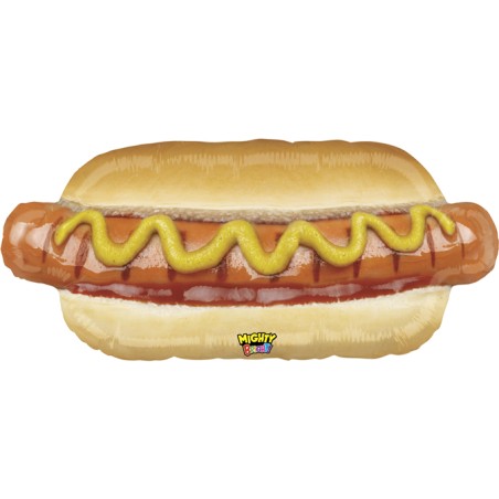 Palloncino in Foil 34" Super Shape Panino con Wurstel "Hotdog" Generici Grabo