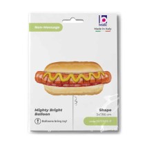 Palloncino in Foil 34" Super Shape Panino con Wurstel "Hotdog" Generici Grabo