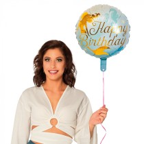 Palloncino in Foil 18" Happy Birthday Sirena Oro "Gold Mermaid" Sirena "Gold Mermaid"