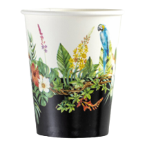 Bicchiere di Carta 250ml "Tropical Jungle" 8pz Tropical Jungle