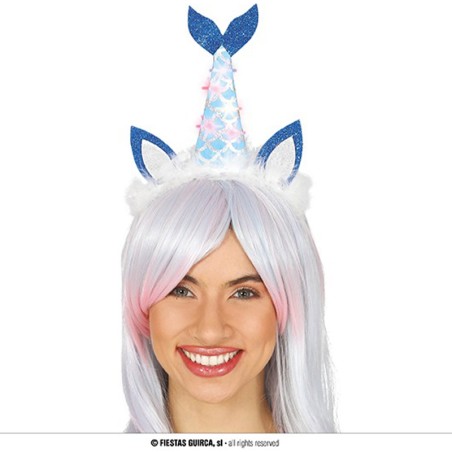 Cerchietto per Capelli con Coda di Sirena Luminosa "Mermaid" Ariel Sirenetta