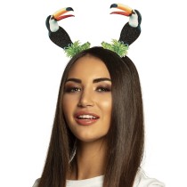 Cerchietto per Capelli con Tucani Tropicali Glitterati Cerchietti e Tiare