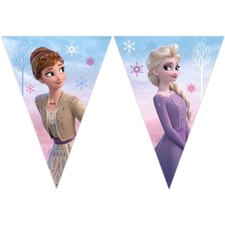 Festone Bandierina in carta con Frozen II "Wind Spirit" 2.3mt Festoni e Addobbi Personaggi