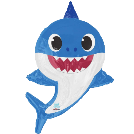 Palloncino in Foil 28" Super Shape Papà Squalo "Daddy Shark" Baby Shark