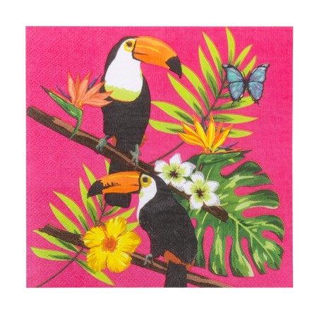 Tovagliolo di Carta 33x33cm con Tucano "Toucan" 20pz Tucano "Toucan"