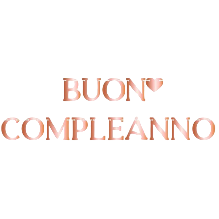 Festone Buon Compleanno Rose Gold Metallizzato 3.6mt Festoni Buon Compleanno
