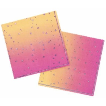 Tovagliolo di Carta 33x33cm "Gold & Rose Gold Ombre" 16pz Outlet Elegant