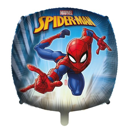 Palloncino in Foil 18" Quadrato Spider-Man Animato Spider-Man