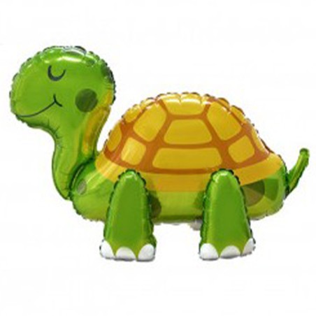 Palloncino in Foil 26" Super Shape 4D Tartaruga "Turtle" Animali (Fattoria e Domestici)