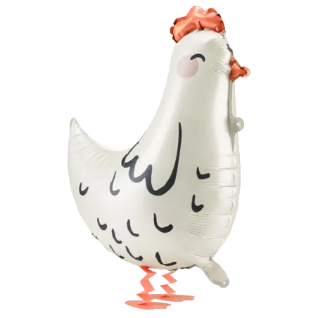 Palloncino in Foil 24" Pet Walker Gallina Bianca "Hen" Pet Walker