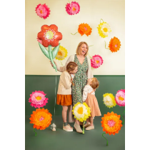 Decorazione di Carta Velina Fiori "Flowers" 3pz Decorazioni Tropicali