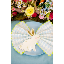 Tovagliolo di Carta 25x32cm Sagomato Coniglietto seduto "Bunny" 20pz Coordinati e Tavola Pasqua