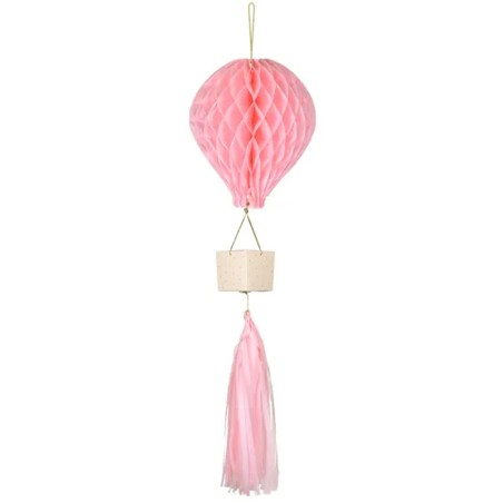 Decorazione Mongolfiera Rosa "Air Balloon Pink" Addobbi Nascita Rosa