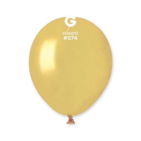 Palloncino in Lattice 5” AM50 Dorato Metallizzato "Light Gold 074” 100pz Gemar Metallic 5" AM50