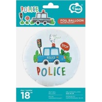 Palloncino in Foil 18" con Macchina della Polizia "Police" Polizia "Police"