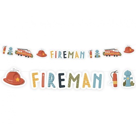 Festone sagomato Vigile del Fuoco "Fireman" Sam il Pompiere