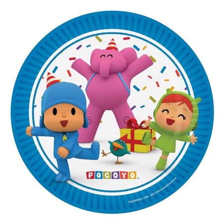 Piatto di Carta 18cm Pocoyo 8pz Pocoyo