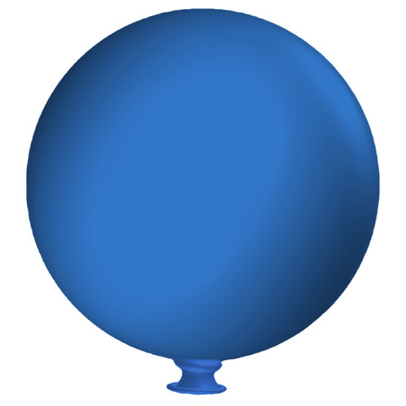 Palloncino in Lattice 72" Collo Largo Blu "Blue 010" Palloncini 72"/180cm Collo Largo