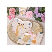 Festone Buon Compleanno Deliziosa Foresta "Pretty Forest" Animali del Bosco