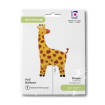 Palloncino in Foil 49" Super Shape Giraffa "Jungle Giraffe" Animali Grabo
