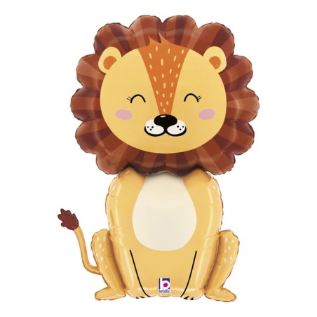 Palloncino in Foil 43" Super Shape Leone "Jungle Lion" Animali Grabo
