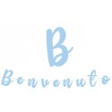 Festone Nascita Benvenuto Celeste 3mt
