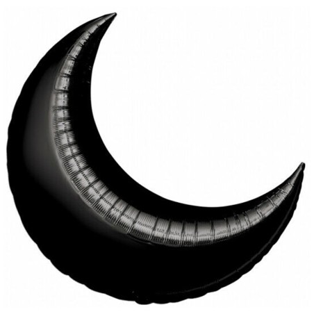 Palloncino in Foil 35" Luna Nero Lune