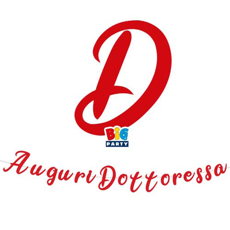 Festone Sagomato Per Laurea In Plastica, 600x25 Cm, Decorazione Festa - 3