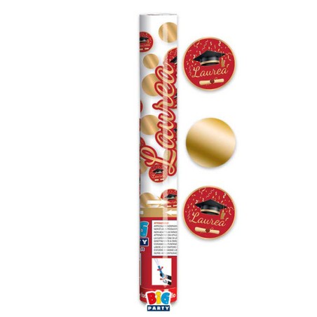 Cannon Sparacoriandoli Laurea Glamour 30cm Addobbi e Accessori Laurea