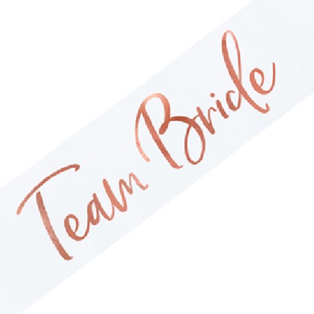 Fascia Squadra Sposa "Team Bride" Rosa Gold 150cm Addio al Nubilato