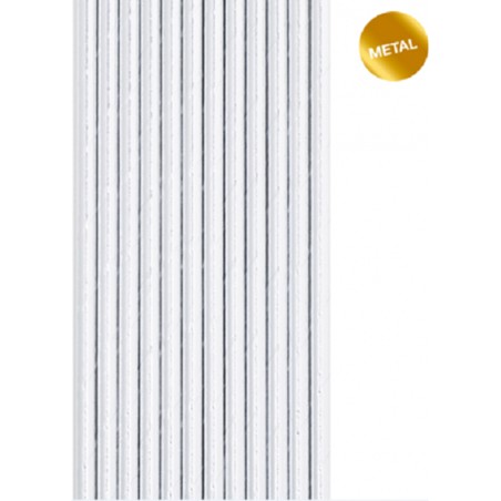Cannuccia di Carta Argento Metallizzato "Silver" 12pz Cannucce