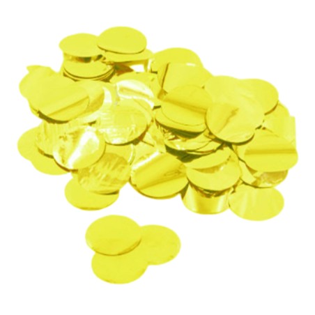 Confetti in Foil Tondi Giallo Metallizzato 15gr Confetti Tondi