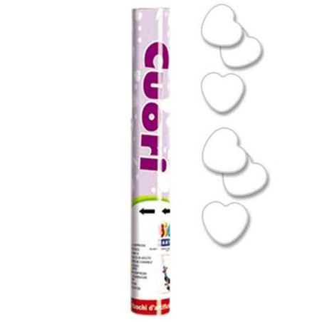 Cannon Sparacoriandoli Cuore Bianco 30cm Sparacoriandoli Cuori