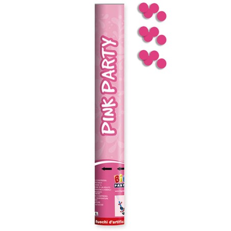 Cannon Sparacoriandoli Rosa 40cm Addobbi Nascita Rosa