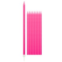 Candelina Stelo 15cm Fucsia 12pz Candeline Stelo