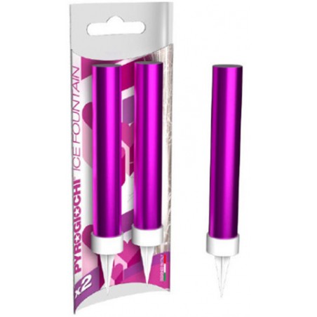 Fontana Magia Fucsia Metallizzato "Ice Fountain" 2pz Fontane Colorate