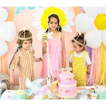 Candelina Picks Margherita e Arcobaleno "Birthday Daisy" 5pz Candeline Sagomate Fantasia