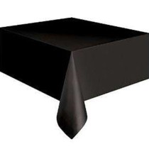 Tovaglia di Plastica 137x274cm Nero Nero "Black"