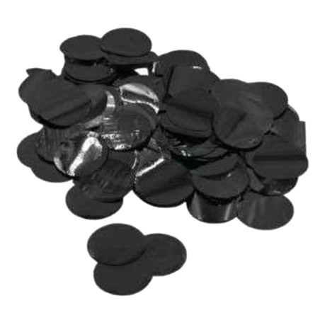 Confetti in Foil Tondi Nero Metallizzato 15gr Confetti per Palloncini